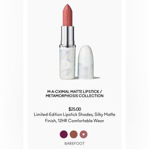 MAC Cosmetics Barefoot Matte Lipstick - Metamorphosis Collection